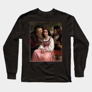 Between Wealth and Love by Bouguereau Long Sleeve T-Shirt